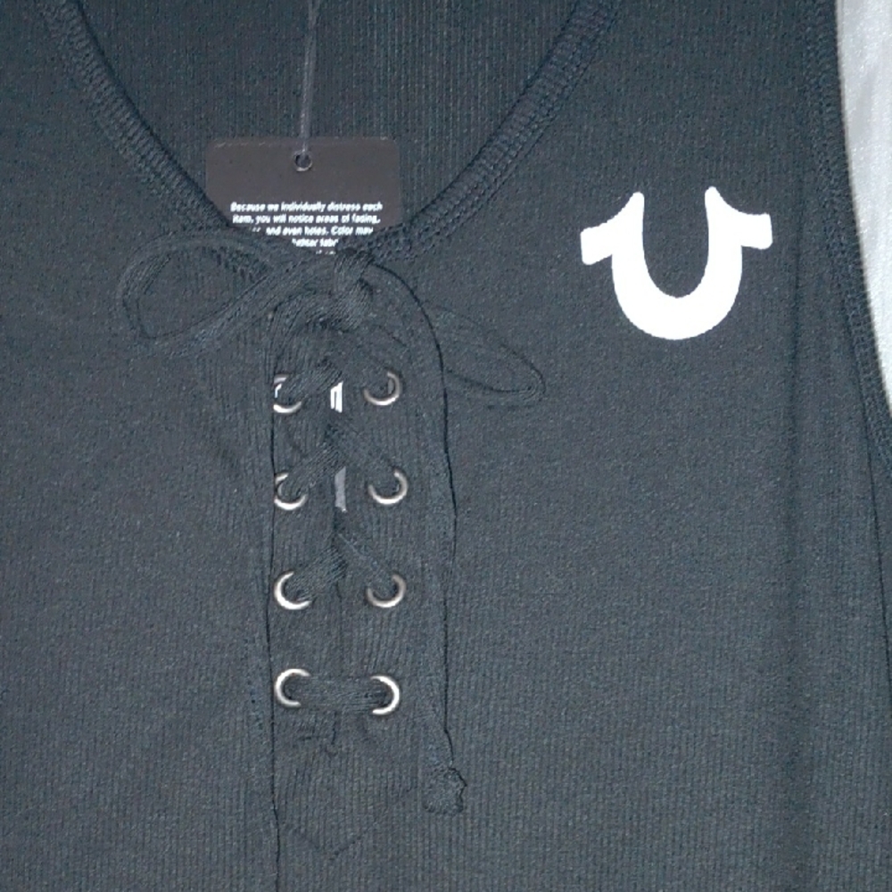 True Religion Black Sleeveless Sheath Maxi Dress